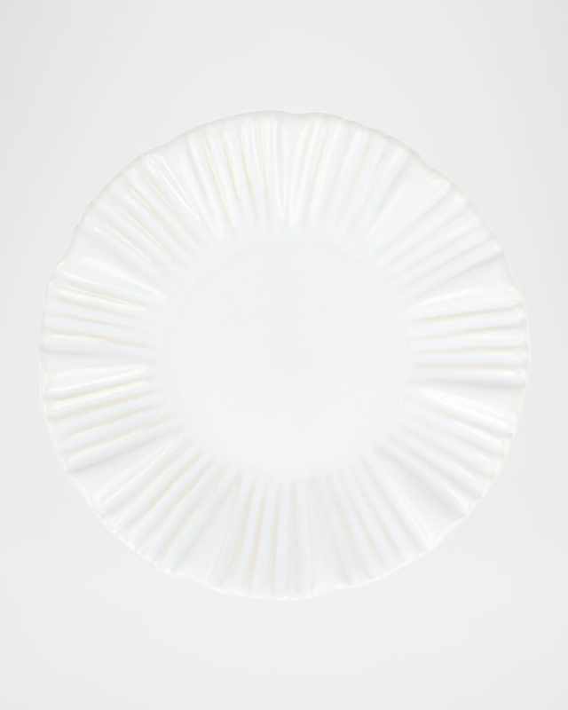 Bari Cocktail Plate, White